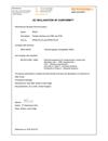 Declaration of conformity:  RPI20 ECD2010-57