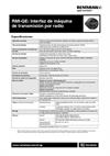 Hoja de datos técnicos:  RMI-QE: interfaz de máquina de transmisión por radio