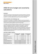Application note:  Error budget and uncertainty calculations: XR20-W rotary axis calibrator