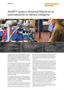 Aplicación:  AksIM™ apoya a Universal Robots en la automatización en fábrica inteligente