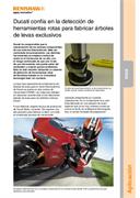 Aplicación:  (IN208) Ducati confía en la detección de herramientas rotas para fabricar árboles de levas exclusivos