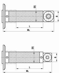 Technical drawing Adaptor plate extension